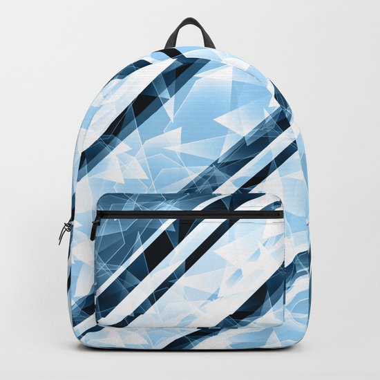 Bright stripes, diagonal. Backpack
