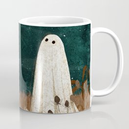 Meteor Shower Coffee Mug | Sky, Night, Ghost, Moon, Haunt, Meteors, Stars, Vintage, Digitalillustration, Digital 