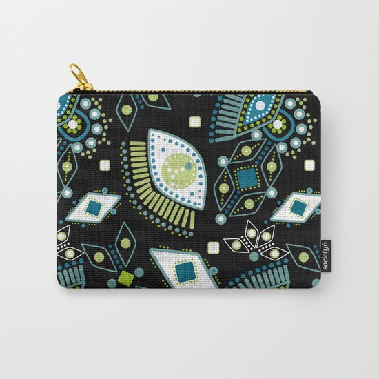 Ethnic pattern . Eyes . Carry-All Pouch