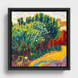 Alexej von Jawlensky Landscape at Carantec Framed Canvas