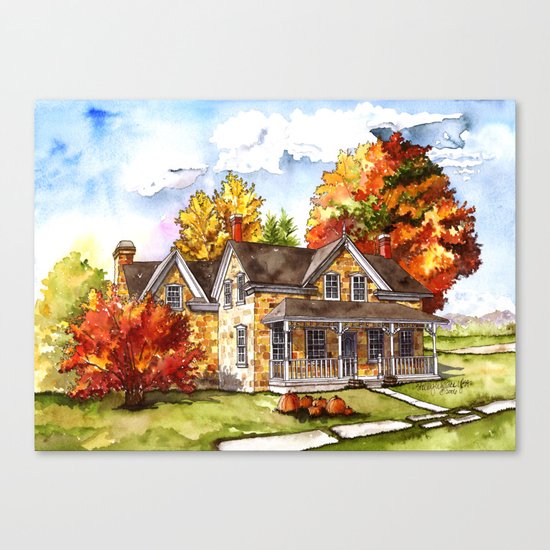 October on the Farm Canvas Print