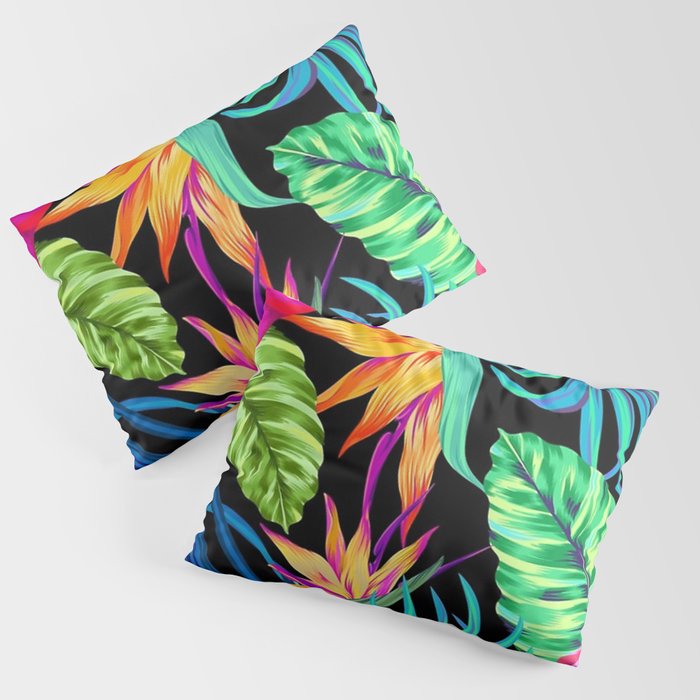 Drive You Mad Hibiscus Pattern Pillow Sham