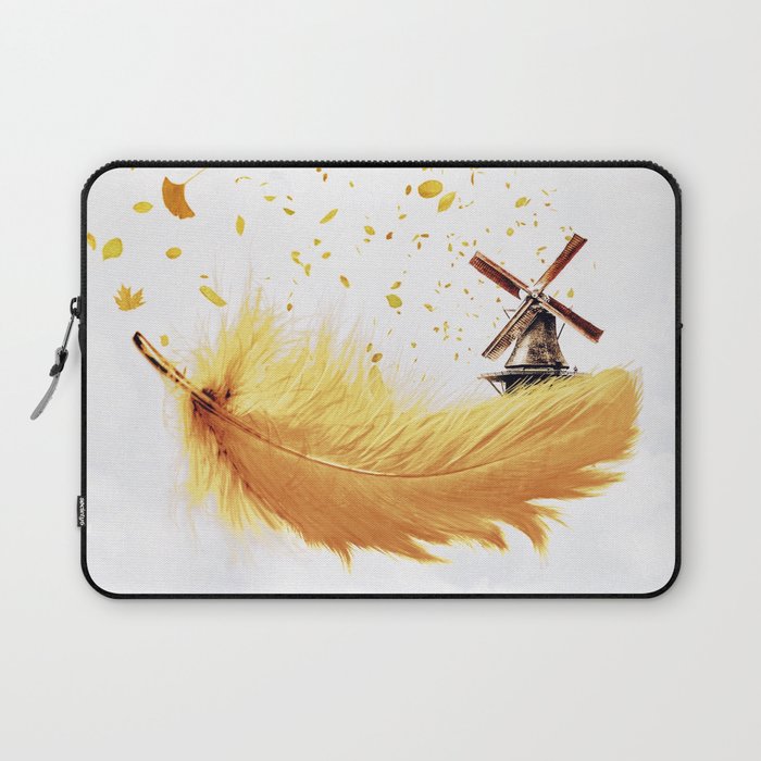 Air Feather • Yellow Feather I Laptop Sleeve