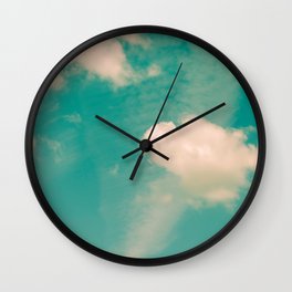 Twisters Wall Clock | Nature, Pattern, Landscape, Clouds, Debracox, Skies, Cloudscape, Drama, Cloud, Abstract 