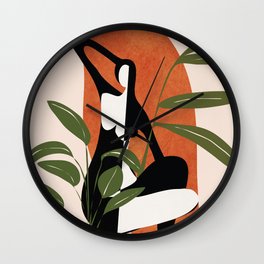 Abstract Female Figure 20 Wall Clock