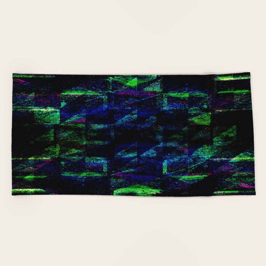 GLITCHY Beach Towel