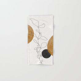 Abstract Plant Hand & Bath Towel