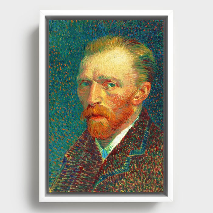 Vincent van Gogh "Self-portrait" (2) Framed Canvas