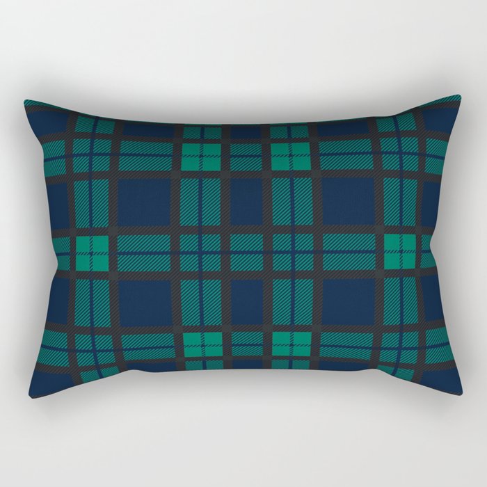 Teal plaid pillows top