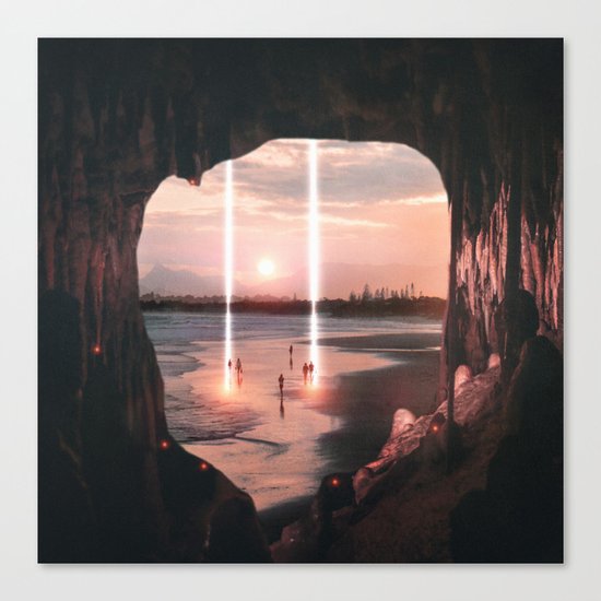 Escape through the light II Canvas Print