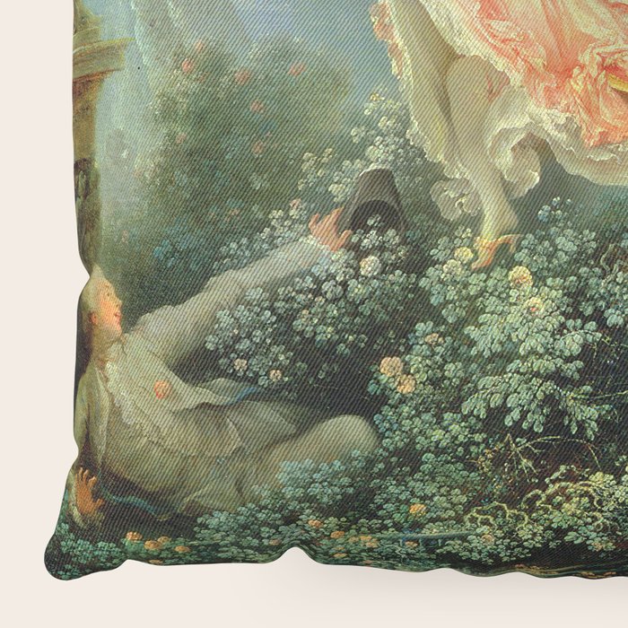 The Swing By Jean Honore Fragonard Floor Pillow