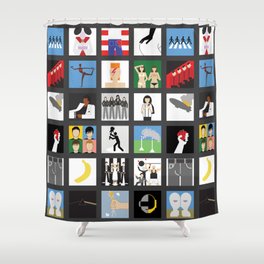 Music album collection Shower Curtain