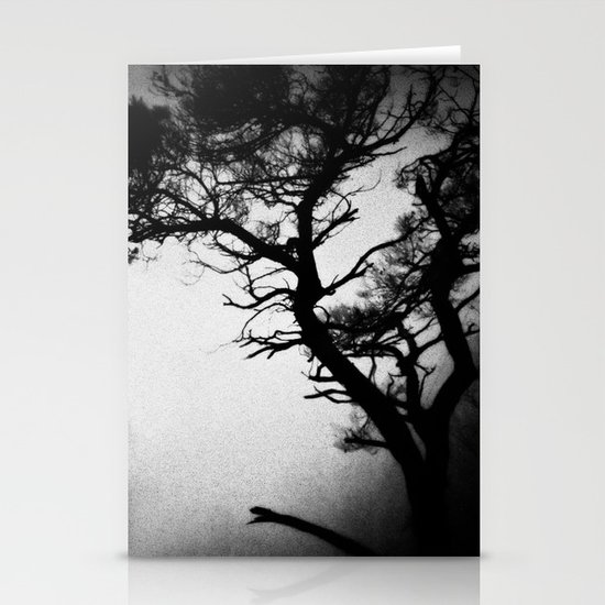 Tree in the fog Stationery Cards