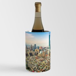 Aerial view and cityscape of Taipei, Taiwan Wine Chiller