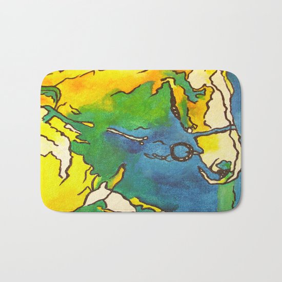 Horse and Bridle Bath Mat