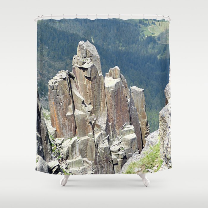 Valley View from Above Landscape Shower Curtain