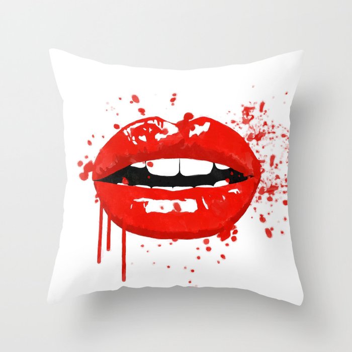 Red 2025 lips pillows