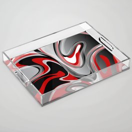 Liquify - Red, Gray, Black, White Acrylic Tray