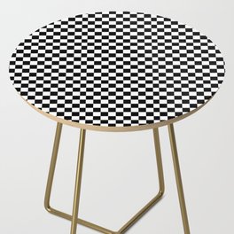checkered Pattern Side Table