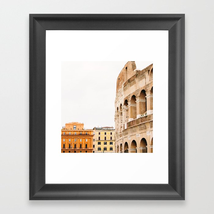 Colosseum - Rome Italy Architecture, Travel Photography Framed Art Print