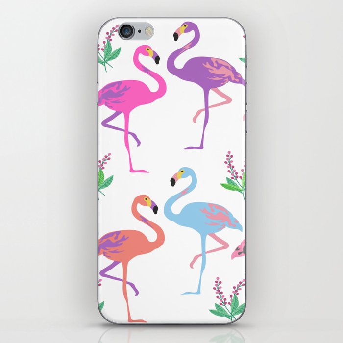 Beautiful flamingos  iPhone Skin