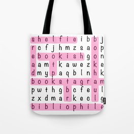 Bookstagram Word Search - Pink Tote Bag