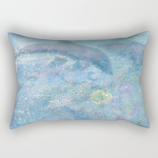 Making Bubbles Rectangular Pillow