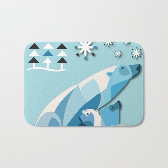 Polar Bear No. 2 Bath Mat