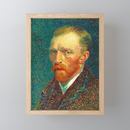Vincent van Gogh "Self-portrait" (2) Framed Mini Art Print