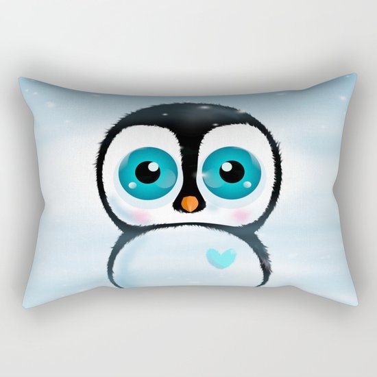 Joc the Penguin Rectangular Pillow