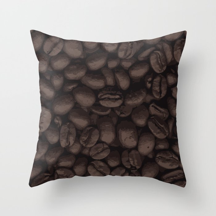 Coffee Beans Throw Pillow