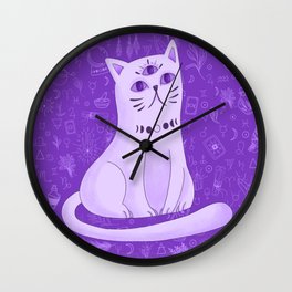 Mystic Cat 1 Wall Clock