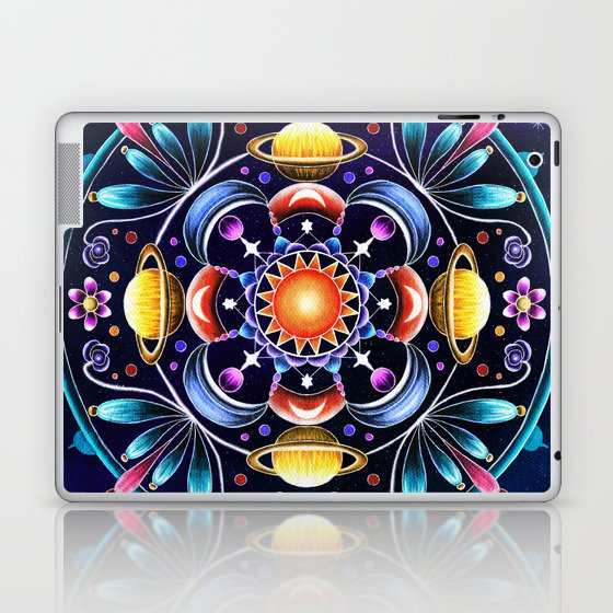 Magical Galaxy Space Mandala Laptop & iPad Skin