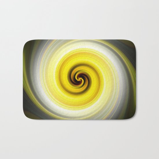 Twirl Yellow Bath Mat