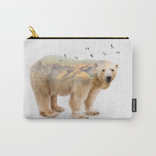 Wild I Shall Stay | Polar Bear Carry-All Pouch