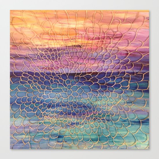 Looking through Lace Canvas Print