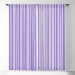 [ Thumbnail: Light Gray & Purple Colored Lines Pattern Blackout Curtain ]