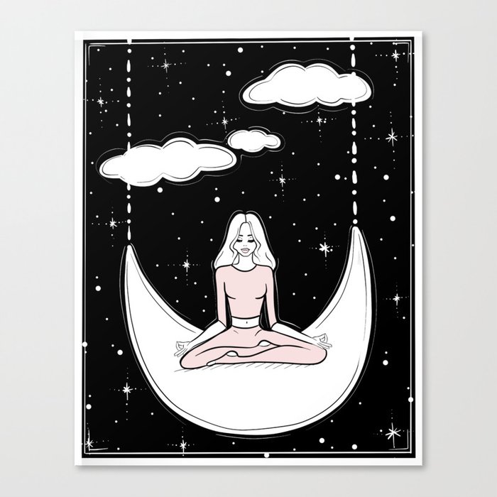 Moonlight Meditation Canvas Print