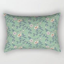 Elegant Vintage Blooms Rectangular Pillow