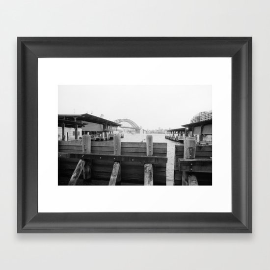 Water barrier Framed Art Print