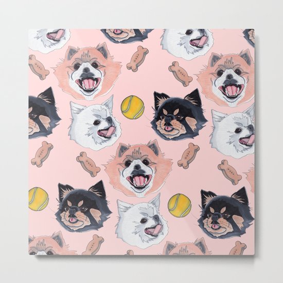 Pom Party Metal Print