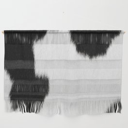 Classic Black & White Cowhide Wall Hanging