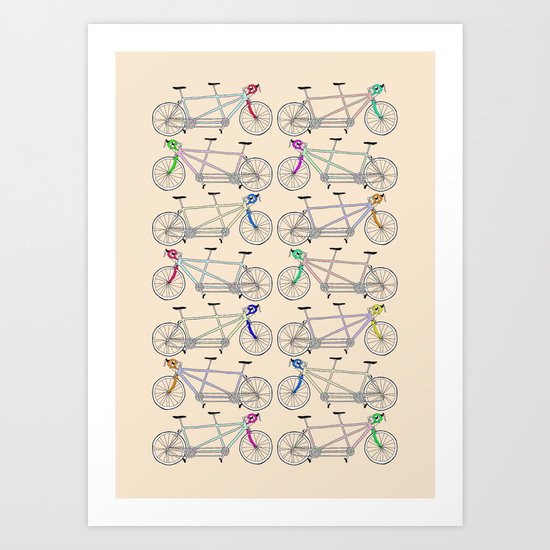 Tandem Tantrum Art Print
