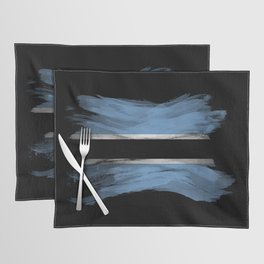 Botswana flag brush stroke, national flag Placemat