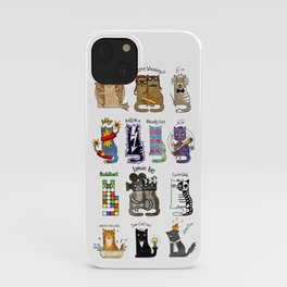 Science cats. History of great discoveries. Physics, chemistry etc iPhone Case