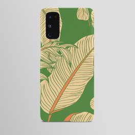 Retro Botanical Palm Leaves Android Case