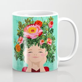 Spring Flower Girl Coffee Mug