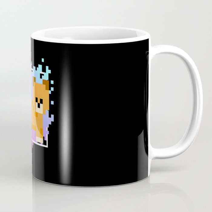 Dog Pixel Gaming Games Art Retro Coffee Mug