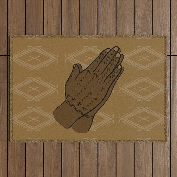 UrbanNesian Samoan Hand Tatau Outdoor Rug