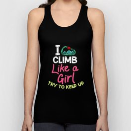 Rock Climbing Women Indoor Bouldering Girl Wall Unisex Tank Top